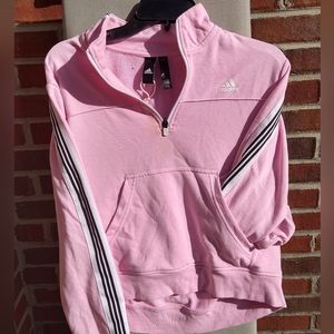 Adidas cropped sweatshirt pink
